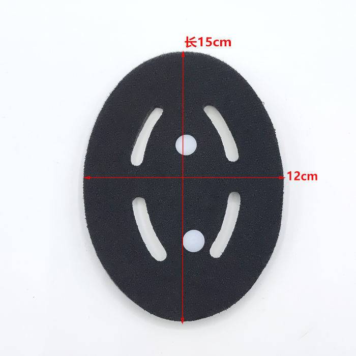 ten millimeters of large, black, round mattress